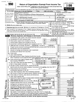 99.0 Return of Organization Exempt from Income Tax 9. FEB 1 14