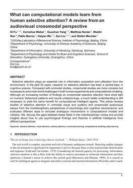 What Can Computational Models Learn from Human Selective Attention?