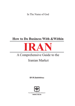 IRAN a Comprehensive Guide to the Iranian Market