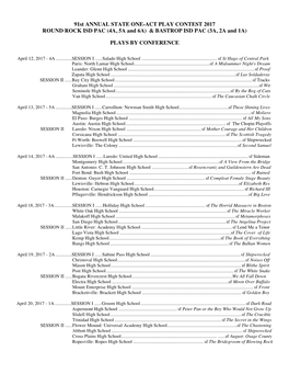 State Meet Program