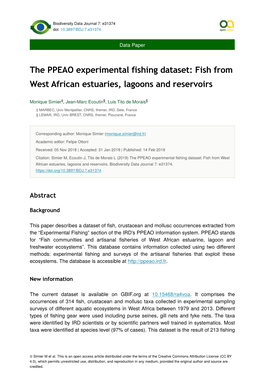 Fish from West African Estuaries, Lagoons and Reservoirs
