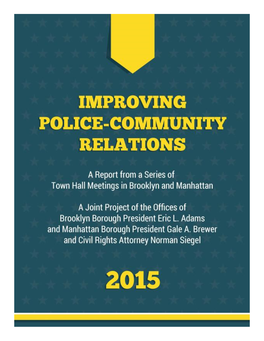 Improving Police-Community Relations