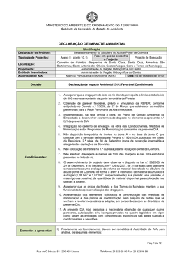 Declaração De Impacte Ambiental