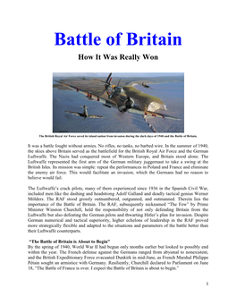 WWII Battle of Britain