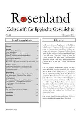 Ausgabe 21 / 2018 Dezember 2018