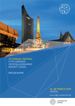 (Dgk) Programme 25–28 March 2019