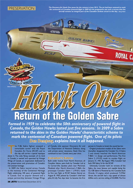 Return of the Golden Sabre