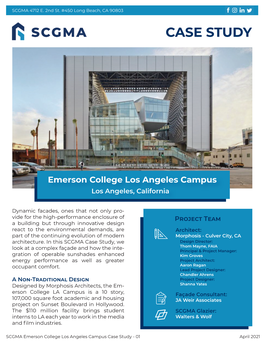 Emerson College Los Angeles Campus Los Angeles, California