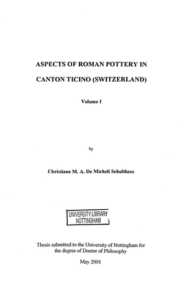 Aspects of Roman Pottery in Canton