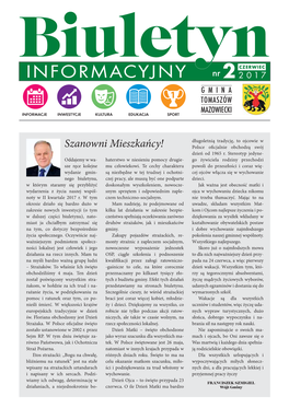 INFORMACYJNY Nr 2 2017 GMINA TOMASZÓW MAZOWIECKI INFORMACJE INWESTYCJE KULTURA EDUKACJA SPORT