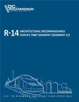 Architectural Reconnaissance Survey of Structures for the Washington, D.C