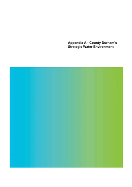 Appendix a - County Durham’S Strategic Water Environment AECOM Surface Water Management Plan 38