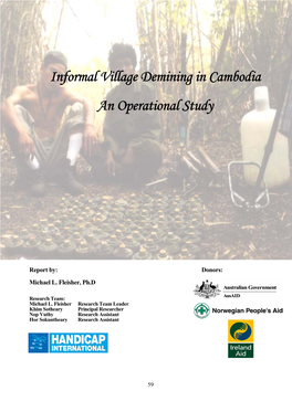 Informal Village Demining in Cambodia an Operational Study