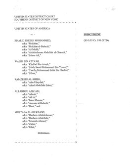 Indictment: United States V. Khalid Sheikh Mohammed, Unsealed