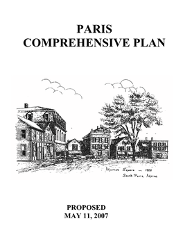 Paris Comprehensive Plan Section I-Goals, Policies, Strategies Future Land Use Plan Regional Coordination Program Capital Investment Plan