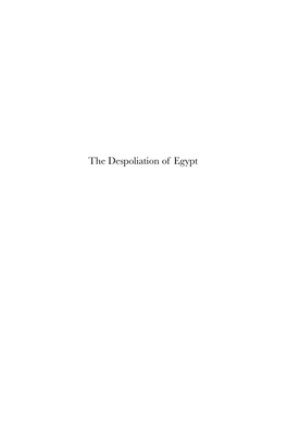 The Despoliation of Egypt Supplements to Vigiliae Christianae