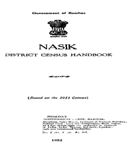 District Census Handbook, Nasik