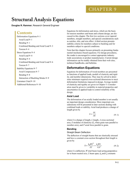 Structural Analysis Equations Douglas R