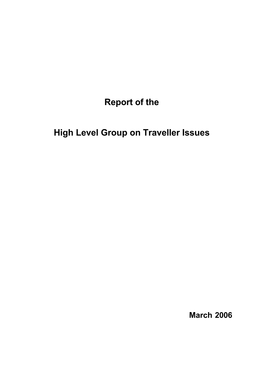 Report of the High Level Group on Traveller Issues