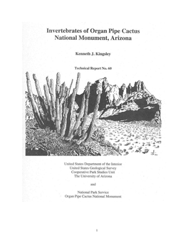 Invertebrates of Organ Pipe Cactus National Monument, Arizona