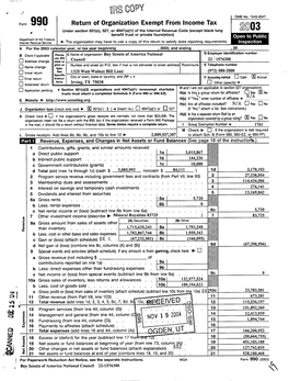 Return of Organization Exempt from Income Tax A-