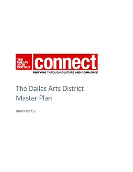 Dallas Arts District Master Plan DRAFT