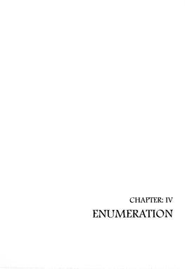 Enumeration Chapter Iv