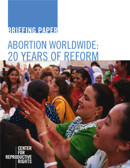 20 Years of Reform Abortion Worldwide: 20 Years of Reform