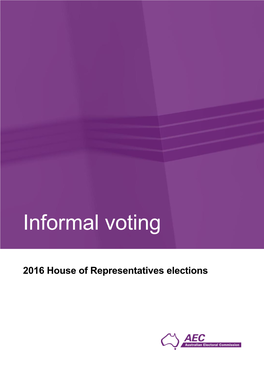 Informal Voting