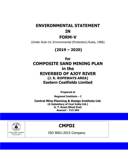 Environmental Statement in Form-V Composite Sand