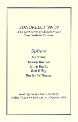 Sphere Featuring Kenny Barron Gary Bartz Ben Riley Buster Williams