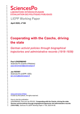 Sciences Po LIEPP Working Paper N°80