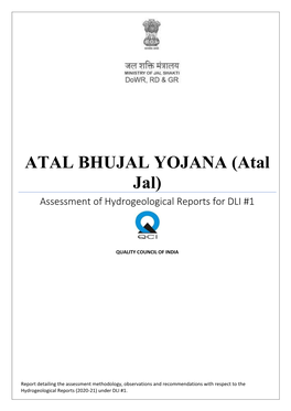 Assessment of Hydrogeological Reports for DLI #1