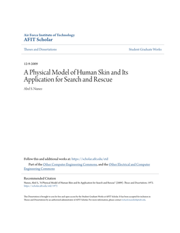 A Physical Model of Human Skin and Its Application for Search and Rescue Abel S