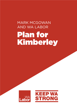 Plan for Kimberley