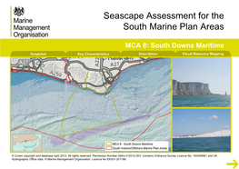 South Downs Maritime Snapshot Key Characteristics Description Visual Resource Mapping