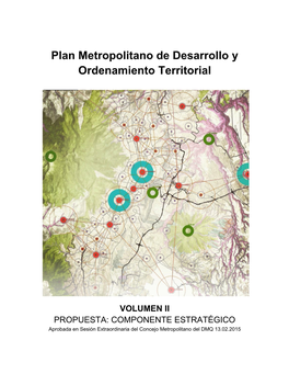 Plan Metropolitano De Desarrollo Y Ordenamiento Territorial