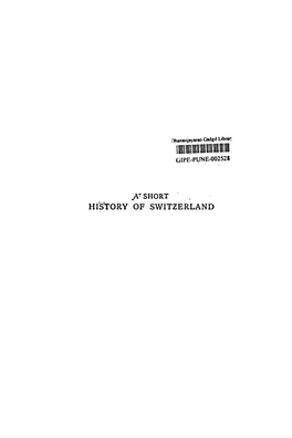 History of Switzerland