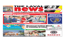 Montreal Italian Week Is Coming to Laval Have a Great Time and a Safe Vacation!