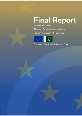 FINAL REPORT General Elections, 25 July 2018