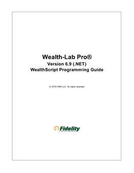 Wealthscript Programming Guide