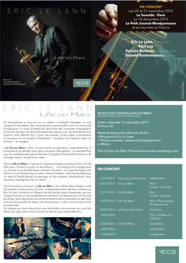 Eric Le Lann Trompette Paul Lay Piano Sylvain Romano Contrebasse Donald Kontomanou Batterie © Renand Baur © Renand