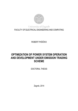 Optimization of Power System Operation and Development Under Emission Trading Scheme