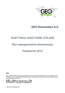 GEOR Korytnica SEP Draft 2014-10-15 Final PL