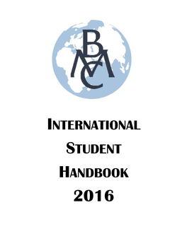 International Student Handbook 2016