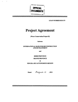 Project Agreement