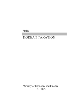 Korean Taxation