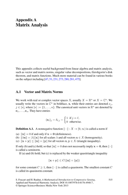 Matrix Analysis