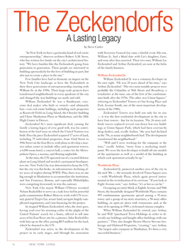 A Lasting Legacy by Steve Cutler “In New York We Have a Particular Kind of Real-Estate with Secretary General Lie Came a Fateful Event