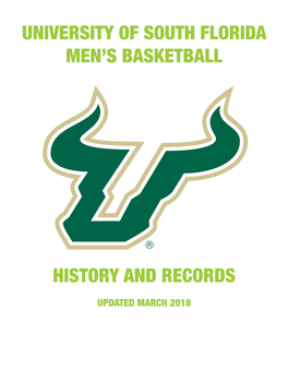 University of South Florida Men's Basketball History